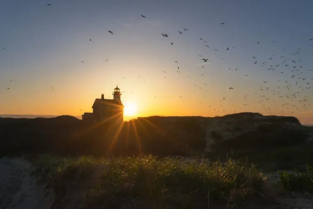 North Lighthouse on Block Island, Rhode Island